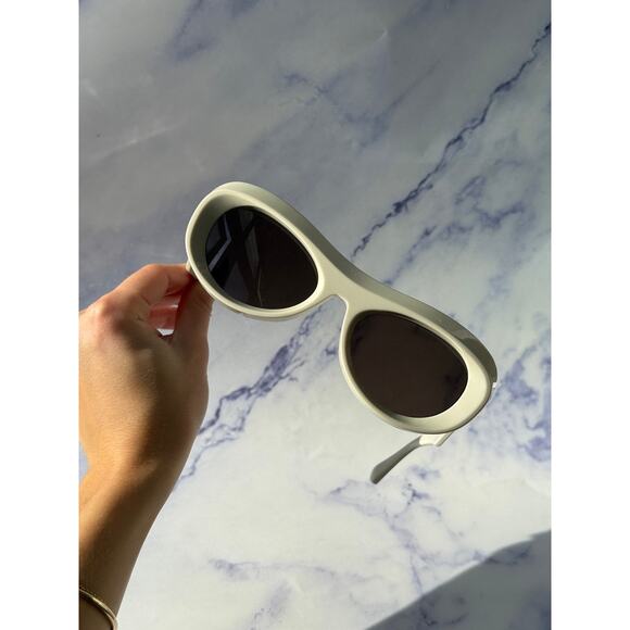 NEW Bottega Veneta BV1284S Ivory Mask Aviator Sunglasses main image 6
